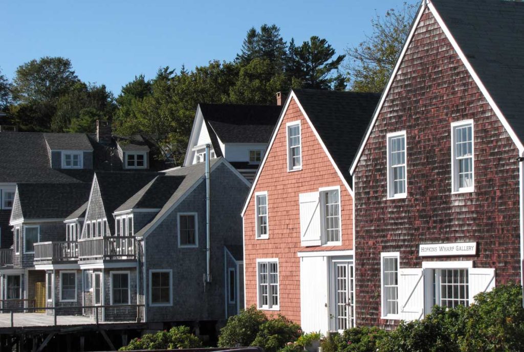 Buildings on North Haven's waterfront