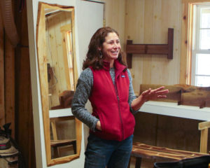 Christina Vincent in her shop on North Haven.