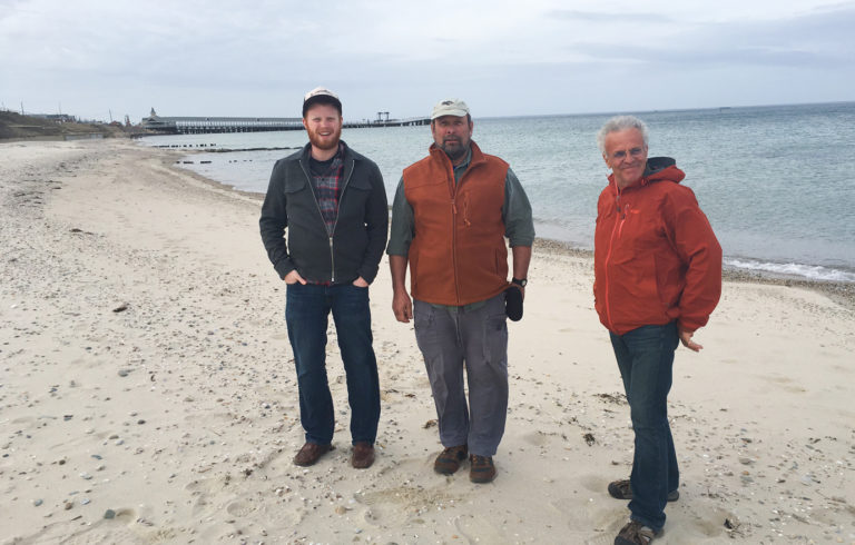 On the beach on Martha's Vineyard. From L-R: Ben Algeo