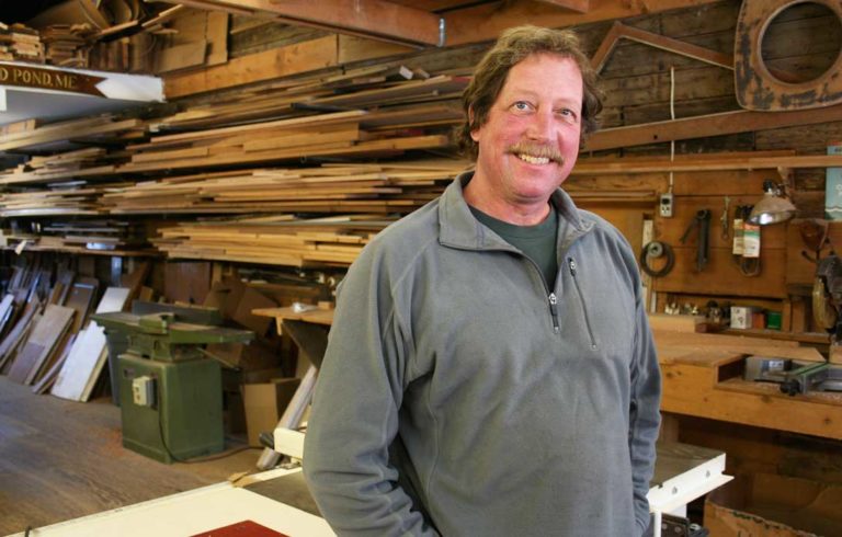 Mike Mayne of Edgecomb Boat Works.