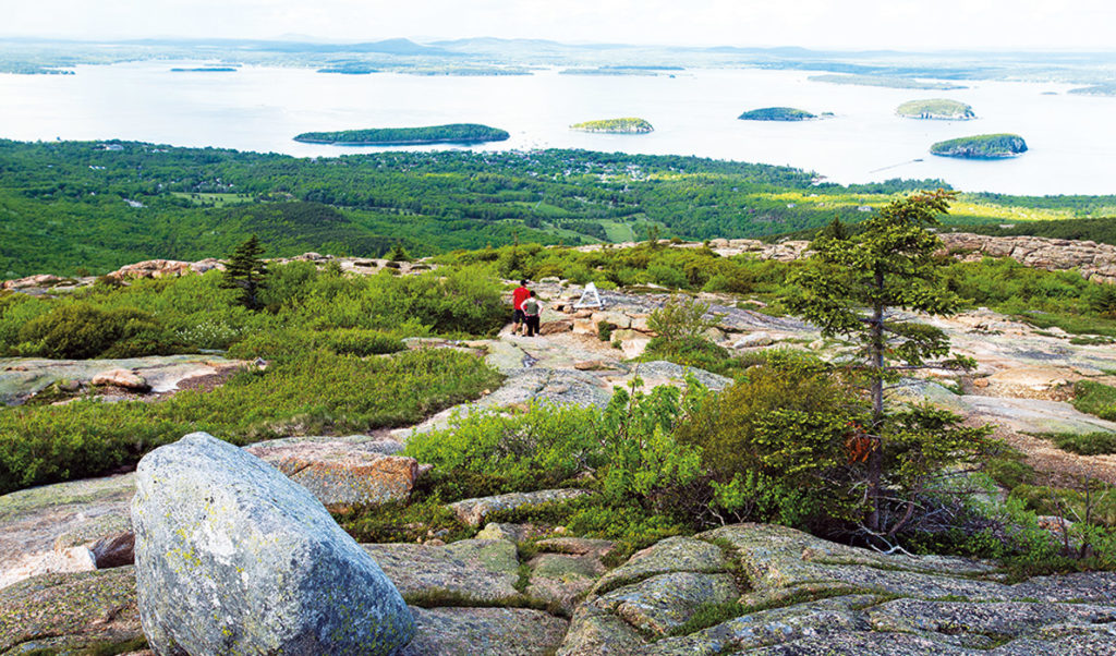 A view from Cadillac Mountain in Acadia National Park.