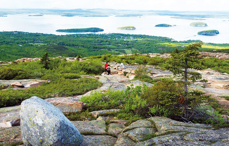 A view from Cadillac Mountain in Acadia National Park.