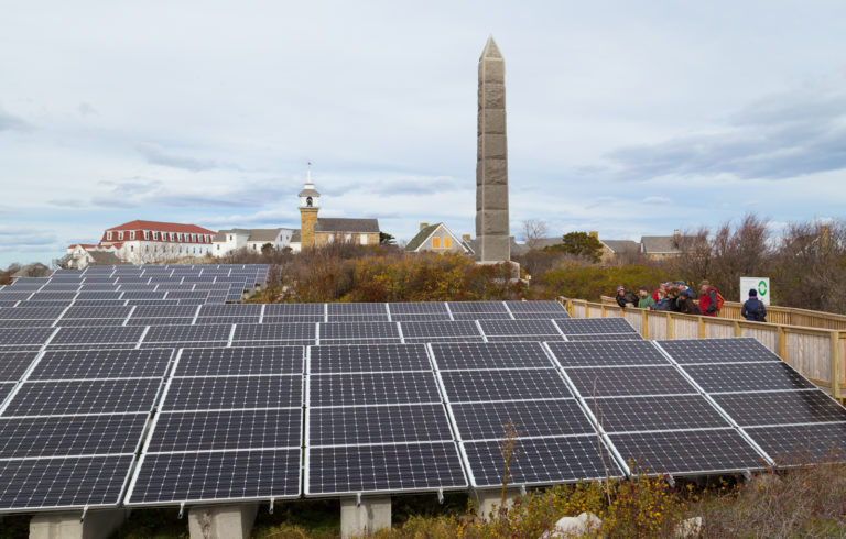 Island Energy Conference participants on Star Island