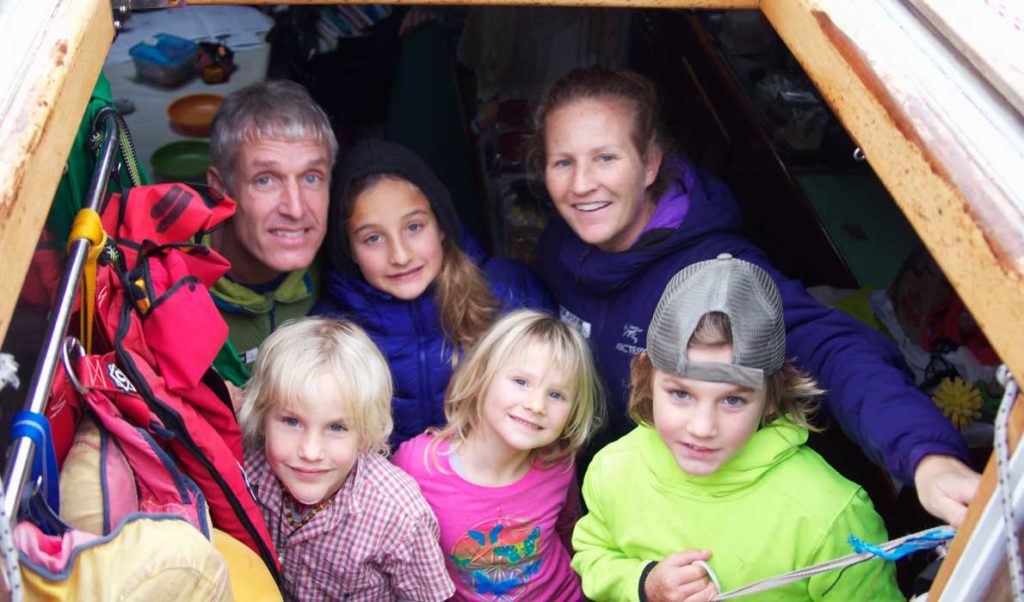 The Schwörers look up and out of their home on the Pachama.