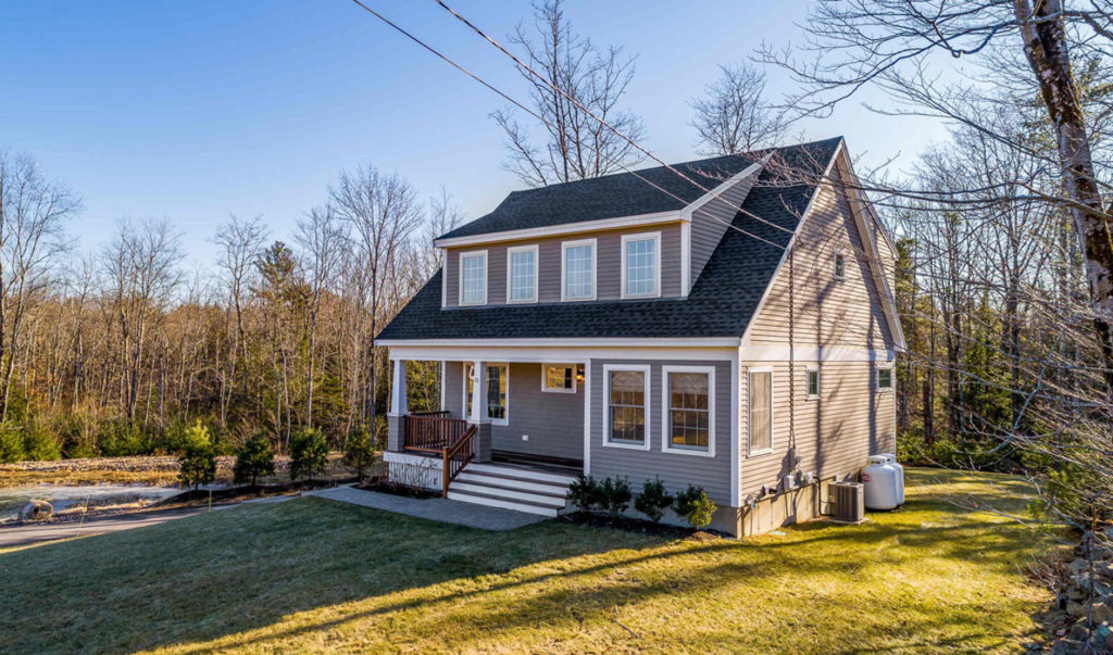 This three-bedroom