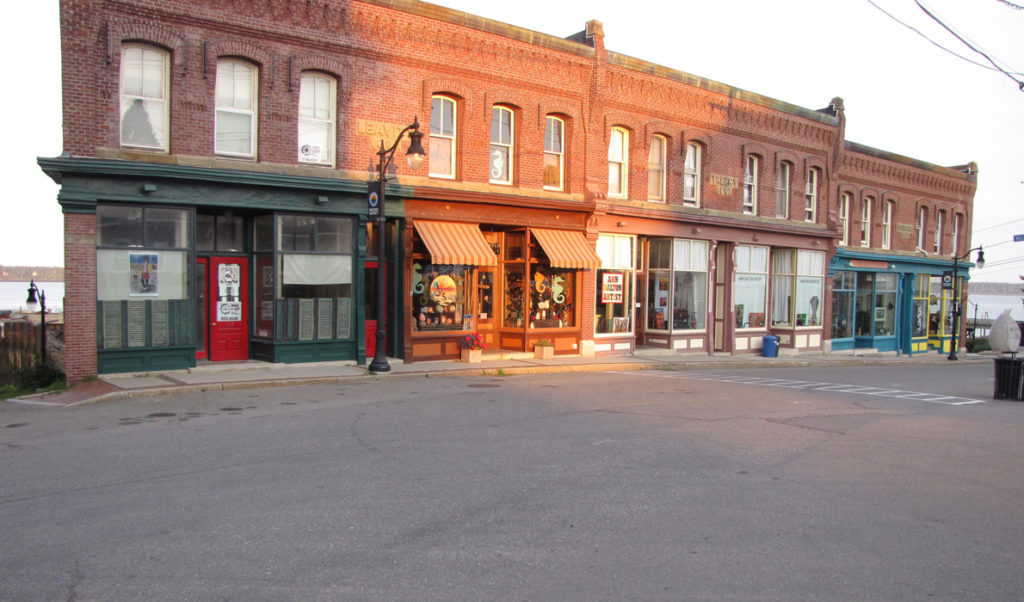 Eastport's business district.