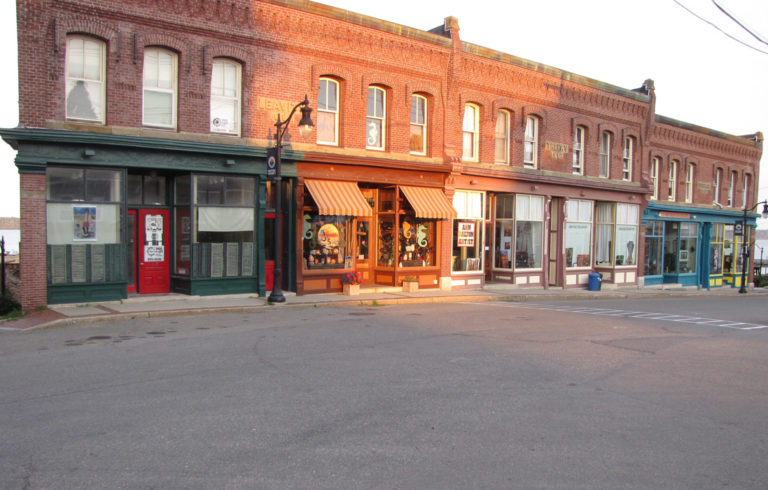 Eastport's business district.