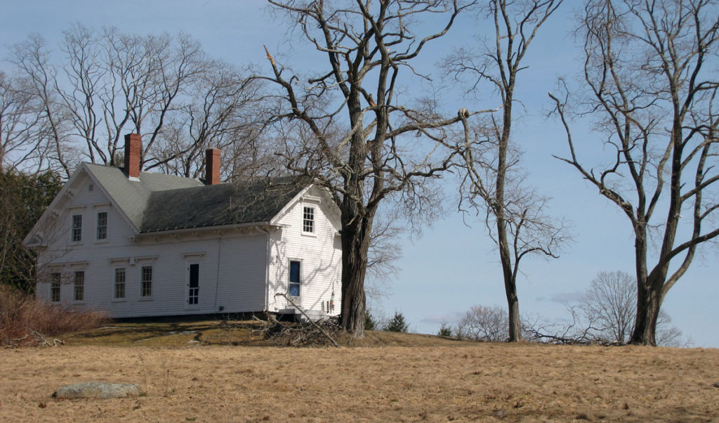 House on a hill on Islesboro.