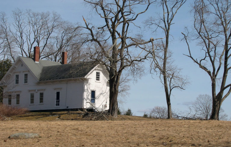 House on a hill on Islesboro.