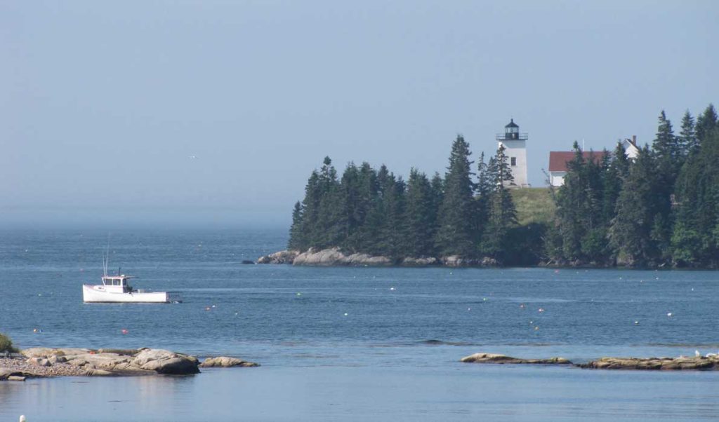 A lobster boat near Swan's Island.