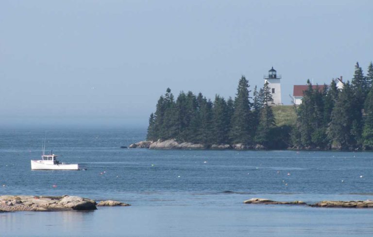 A lobster boat near Swan's Island.