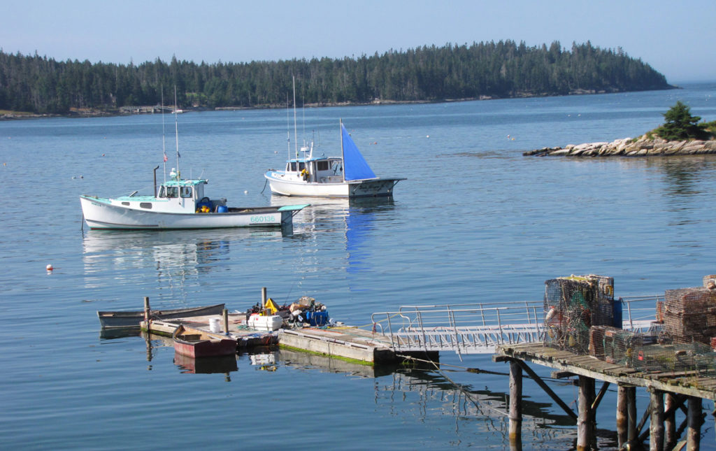 Swan's Island summer scene.