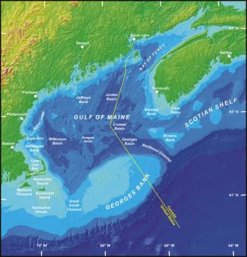 Base map courtesy of United States Geological Survey/Geological Survey of Canada/Woods Hole Field Center