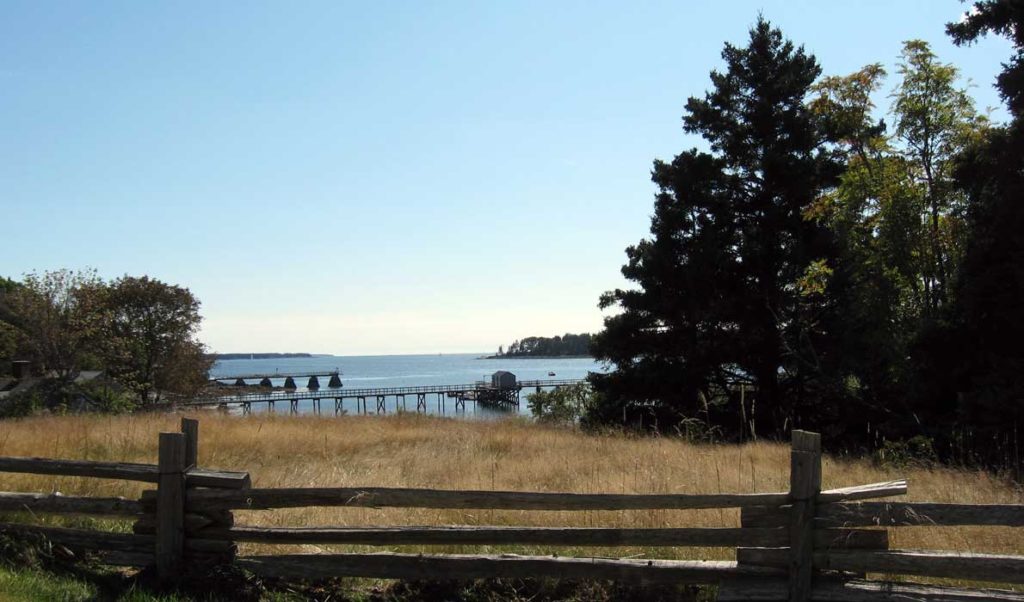 A view of Somes Sound on Miount Desert Island.