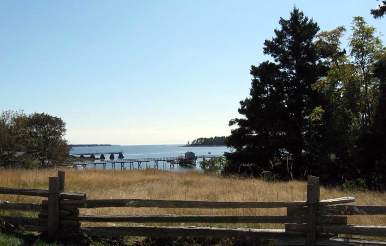 A view of Somes Sound on Miount Desert Island.