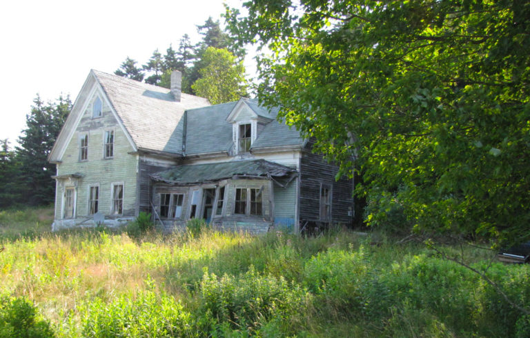 An old house on Swan's Island.