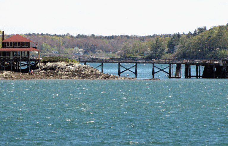 An early fall scene in Casco Bay.