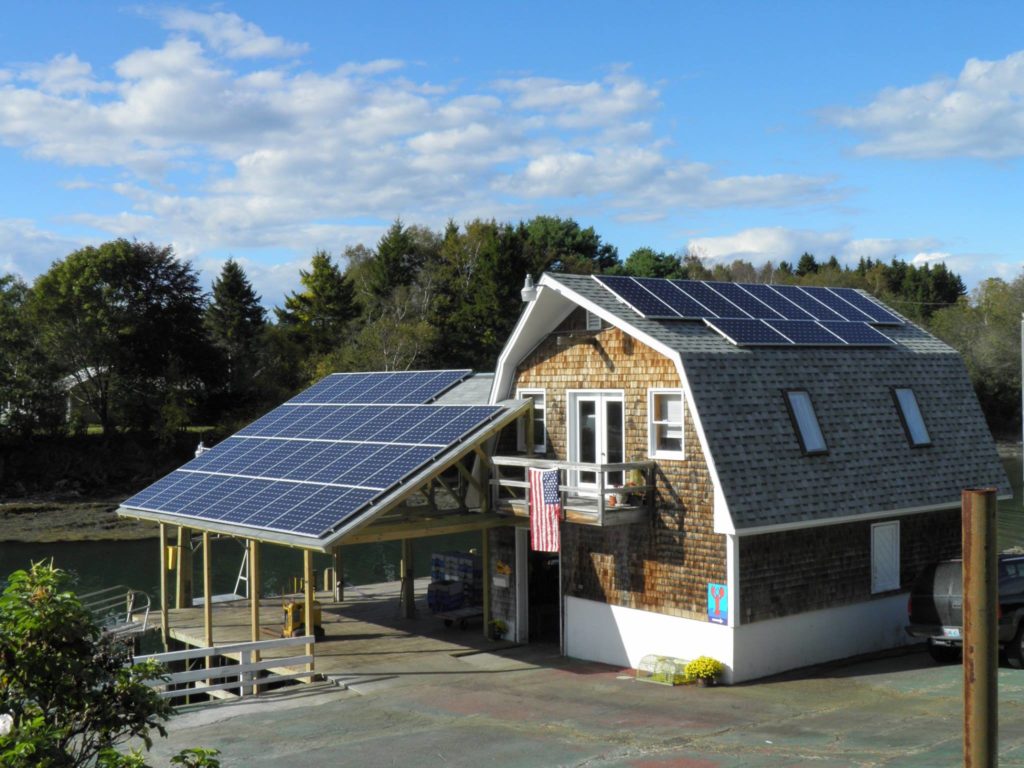 Potts Harbor Lobster gets 44% of their electricity from solar power