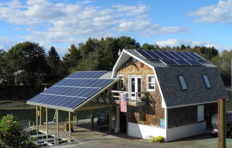 Potts Harbor Lobster gets 44% of their electricity from solar power