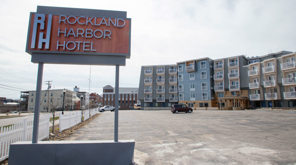 The Rockland Harbor Hotel is located directly across the street from the Maine State Ferry Service terminal that serves Matinicus