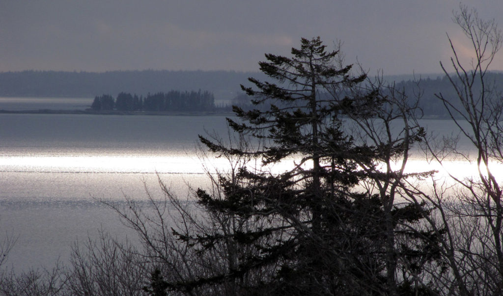 Weird light over Penobscot Bay.