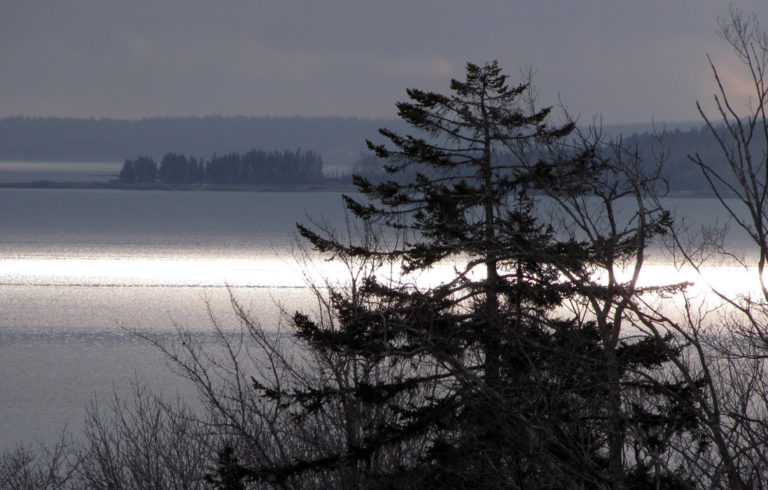 Weird light over Penobscot Bay.