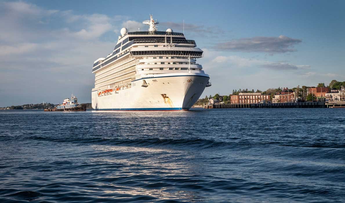 Cruise Ship Departs Eastport Island Institute