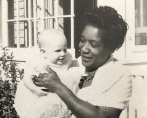 Thomas as an infant with Jackson.