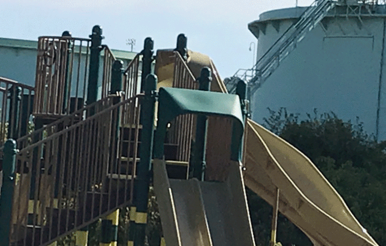 South Portland playground and tanks