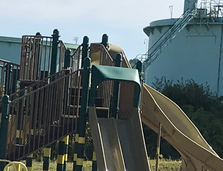 South Portland playground and tanks