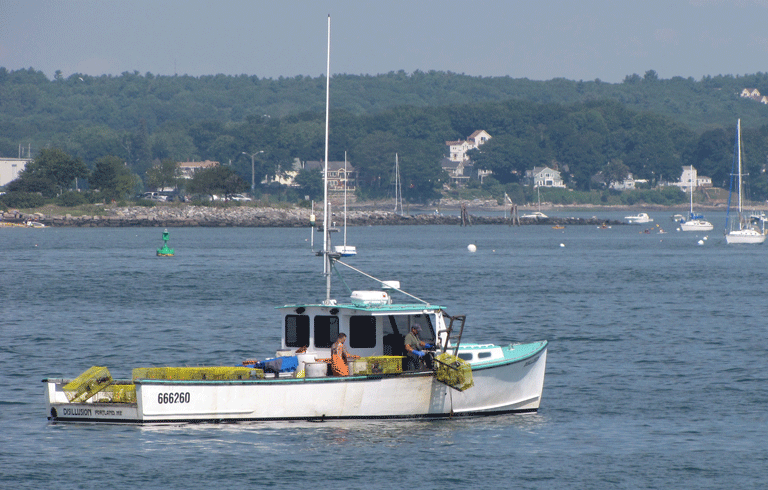 Lobster boat in Casco Bay