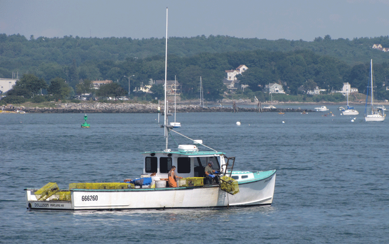 Lobster boat in Casco Bay