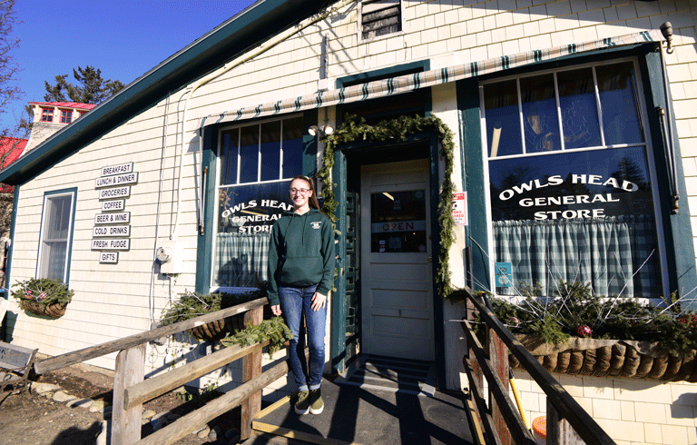 Maya Newsam in front of her store. PHOTO: KELLI PARK
