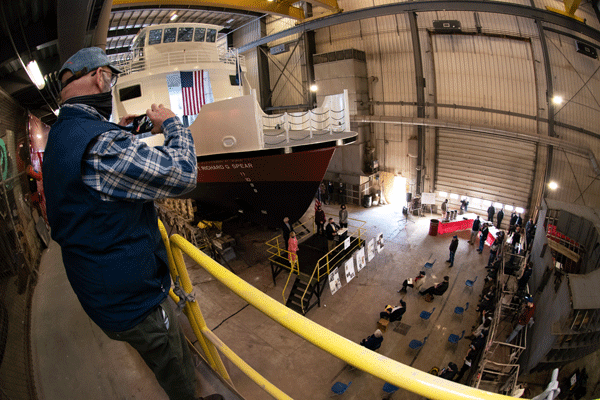 The view from the catwalk.