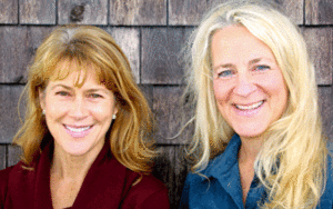 Ivy Frignoca, left, who is the Friends of Casco Bay baykeeper, and Cathy Ramsdell.