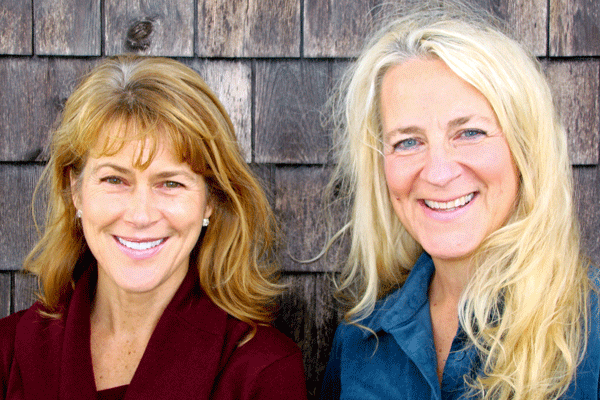 Ramsdell with Ivy Frignoca, the Friends of Casco Bay's baykeeper.