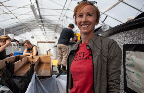 Sara Rademaker at the Franklin facility.