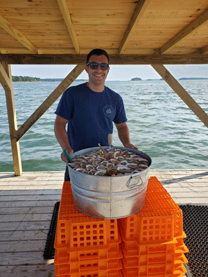 A selection of Mere Point Oyster Company’s products. PHOTO: COURTESY MERE POINT OYSTER COMPANY