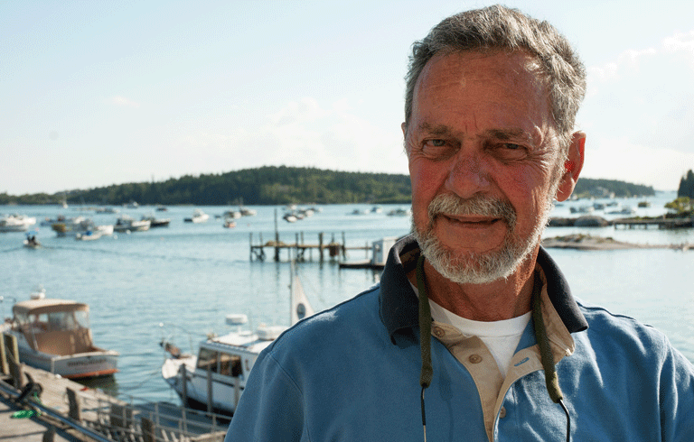 Ted Ames on the Stonington waterfront. PHOTO: PAUL MEADOW/MAINE CENTER FOR COASTAL FISHERIES