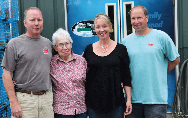 The Brooks family; from left: Mark, Sally, Julie, and Stephen. FILE PHOTO: JULIA NEMY