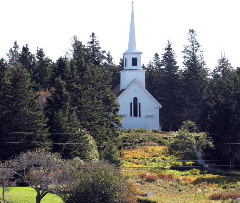 The Union Congregational Church on Isle au Haut. FILE PHOTO: TOM GROENING