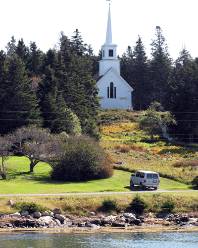 The Union Congregational Church on Isle au Haut. FILE PHOTO: TOM GROENING