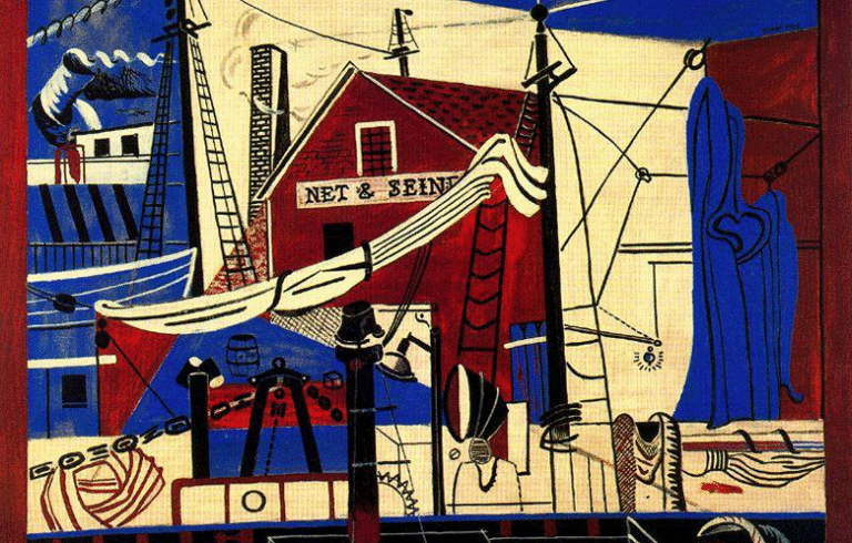 Landscape with Drying Sails, Stuart Davis