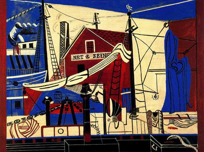 Landscape with Drying Sails, Stuart Davis