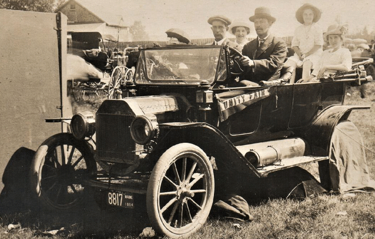 A Ford Model T in Waldo County.