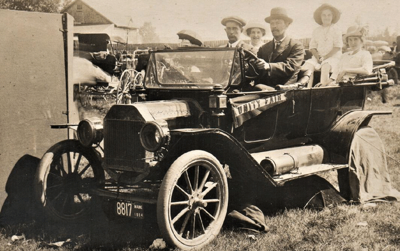 A Ford Model T in Waldo County.