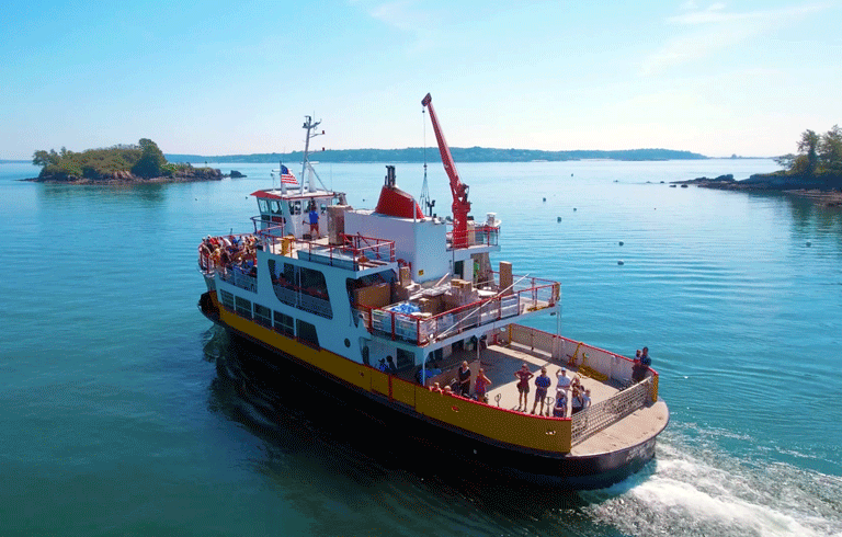 The Casco Bay Lines Maquoit II, seen here in file photo, will be replaced by a new vessel paid for in part by a federal grant.