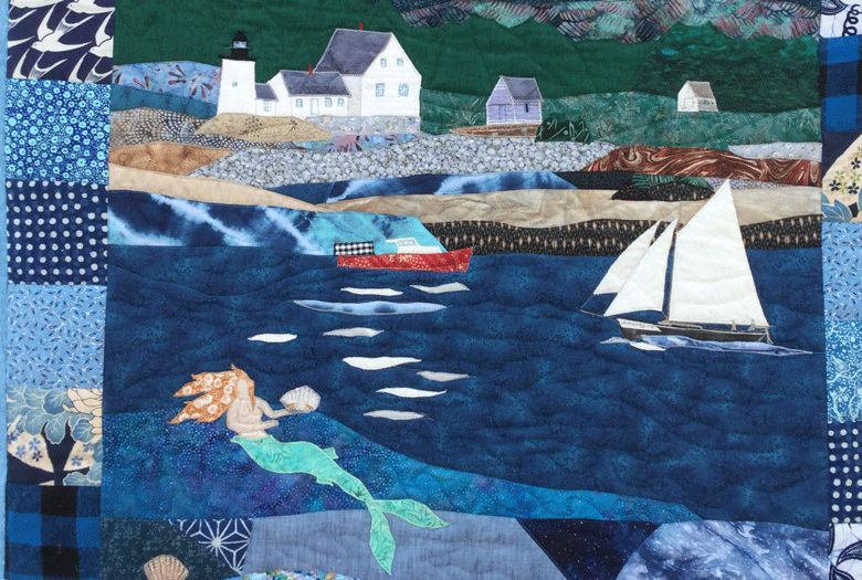 Detail from one of Nora Flanagan's quilts.