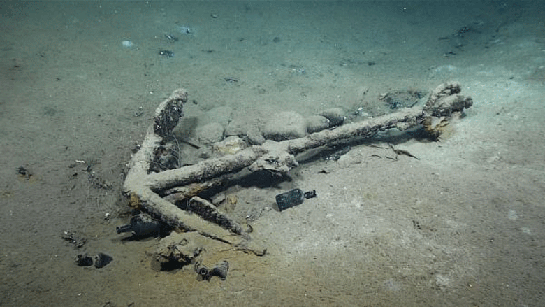 An anchor believed to have been aboard Industry.