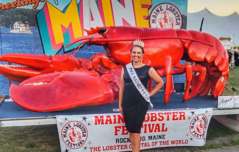 Rebekah Hodgson poses at the Maine Lobster Festival in Rockland. PHOTO: COURTESY HODGSON FAMILY